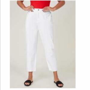 White Denim cropped jeans..